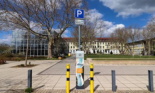 2020 04 14 Ladesäule Gesundheitszentrum Rudolf Breitscheid Straße Leuna 500x300